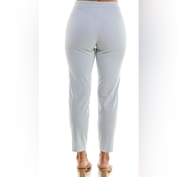 Zac & Rachel Seersucker Ankle Pant(Waist across18” Inseam 27”Rise 11”) - Picture 7 of 11